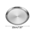 thumbnail image 5 of Tuvgenk Stainless Steel Dinner Platess Round Dinner Plates Grilled Meat Silver Stackable Plates, 5 of 5