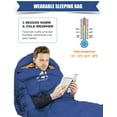 thumbnail image 5 of Sleeping Bags for Adults, Ayamaya Backpacking Sleeping Bag Lightweight Compact Wearable Sleeping Bags with Arm Holes for Hiking Family,2 Person, 5 of 7