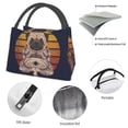 thumbnail image 6 of Lsque Pug dog Yoga Pattern Portable Insulation Lunch Bag, Insulated Food Delivery Bag, Meal Grocery Tote Insulation Bag Large Capacity Reusable Warming Bag, 6 of 9