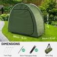 thumbnail image 2 of Outdoor Bike Cover Storage Tent, Bike Storage Tent 210D Oxford Fabric Portable Foldable Bike Shelter for Garden, Camping, Outdoor, 2 of 7