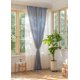 thumbnail image 2 of Nvzi Cortinas largas con bolsillo para barra - 1 pieza Cortinas azul claro para dormitorio, 214*132cm Cortinas de poliéster, adecuadas para privacidad y control de la luz. Estilo A, 2 of 5