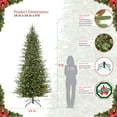thumbnail image 2 of Puleo International Balsam Fir 9 ft. Pre-Lit Slim Artificial Christmas Tree, 2 of 6