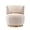 Beige, variant on PAPROOS Swivel Accent Chair with Storage and Cat Bed Stool, 360° Upholstered Barrel Chair, Teddy Vanity Chair for Bedroom, Makeup Room, Small Spaces, White-Teddy