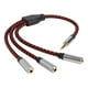 thumbnail image 1 of Divisor de auriculares, cable divisor de sonido a 3 de 3,5 mm chapado en oro, de micrófono + de auriculares +, 1 of 7