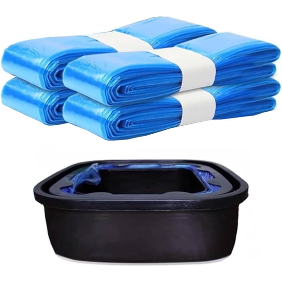 Jumbo Square Bags Refill Compatible with Diaper Genie Compact, Select Pails (Not Fit Classic), Holds Up to 810 Newborn Diapers, 4 Pack, Included One Non-original Refill Cartridge