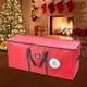 thumbnail image 5 of Bolsa de almacenamiento para árbol de Navidad, resistente, de gran capacidad, impermeable, con cremallera, para vacaciones Rojo, 5 of 9