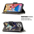 thumbnail image 3 of Wallet Case for iPhone 13 Pro Max, PU Leather Flip Folio Magnetic Closure Slim Shell Dual Layer Heavy Duty Protective Bumper Card Holder Wrist Strap for Apple iPhone 13 Pro Max,Jewelry Butterfly, 3 of 7