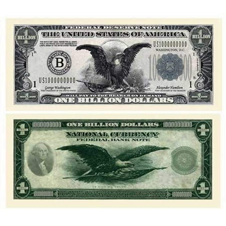 1934 Federal Reserve Note - 50 Billion Dollar Federal Reserve Notes with Bonus “Thanks a Million” Gift Card Set