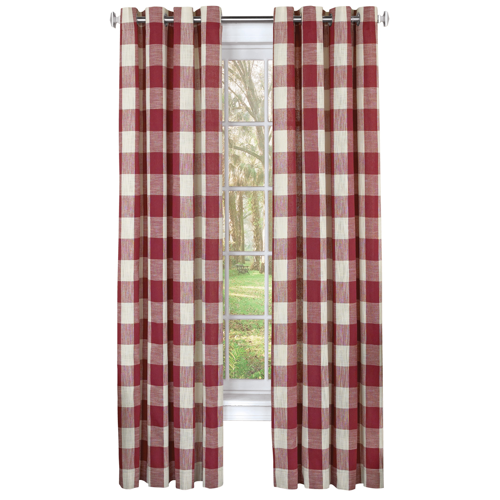 Next Pair Curtains 53 X 54 Tab Top Pink Floral Gingham Check 