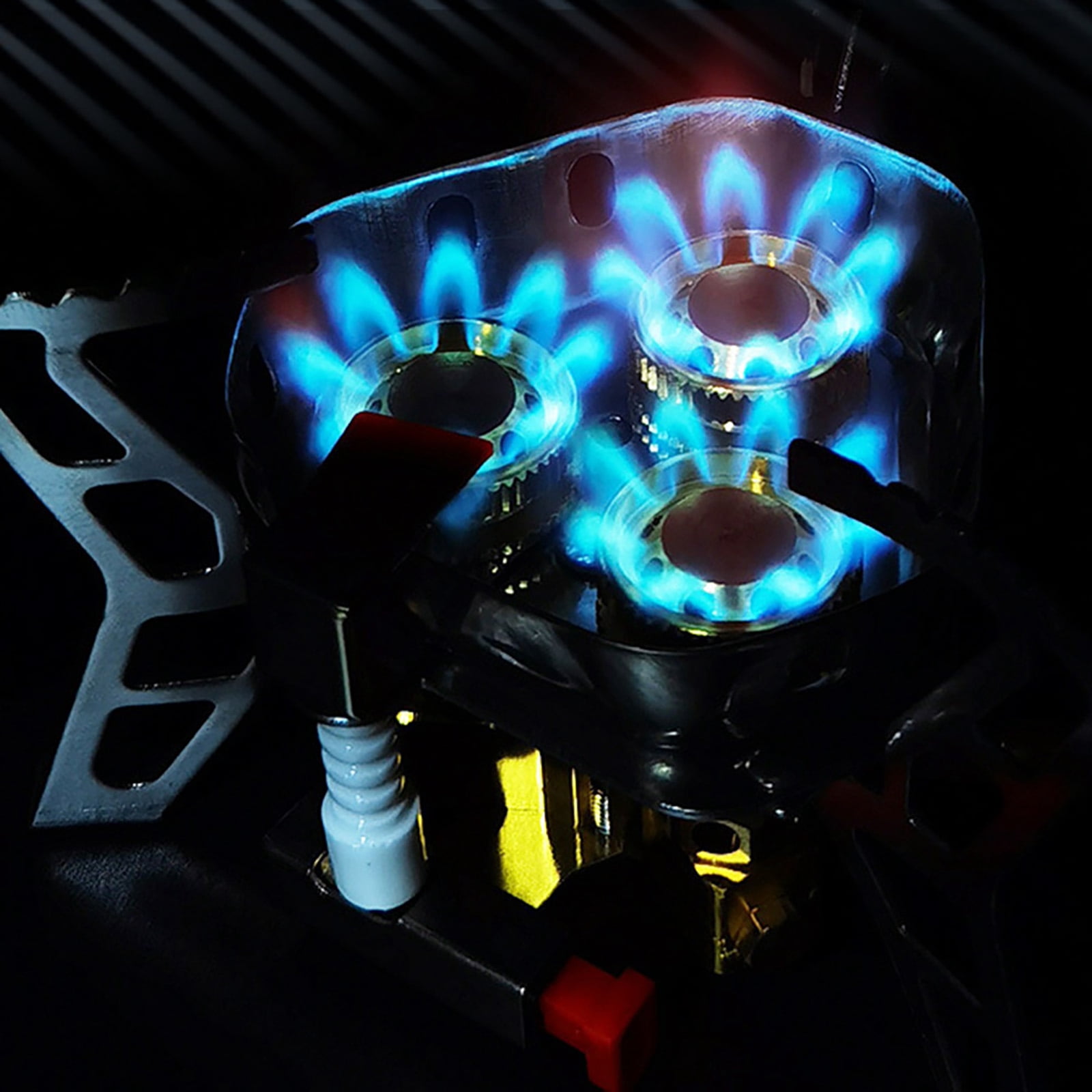 6800W High-Power Camping Burner Stove Brass Burner, Fast Heating, Windproof, Safe Gas Use