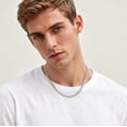 thumbnail image 3 of APSVO 925 Silver Plated Chains for Men Women 3mm/5mm/8mm Cuban Curb Link Necklace Fashion Stuff Birthday Christmas Jewelry Gifts Teen Boys Girls Stocking Stuffers Kids 16/18/20/22/24/26/28 Inch, 3 of 7