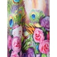 thumbnail image 4 of Más el tamaño del tinte del lazo de la flor 3D de la pluma del lazo de la túnica sin mangas Rosegal Camisetas sin mangas de talla grande, 4 of 5