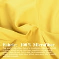 thumbnail image 3 of Standard Pillow Shams, Set of 2, 100% Brushed Microfiber, Soft and Cozy, Wrinkle, Fade, Stain Resistant (Standard, Yellow), 3 of 6