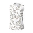 thumbnail image 6 of Lsque Hand Drawn Rabbit Print Men's Cotton Blend Sleeveless Muscle Shirts (S-3XL)- Moisture Wicking, Odor Protection, UPF 30+,3X-Large, 6 of 8