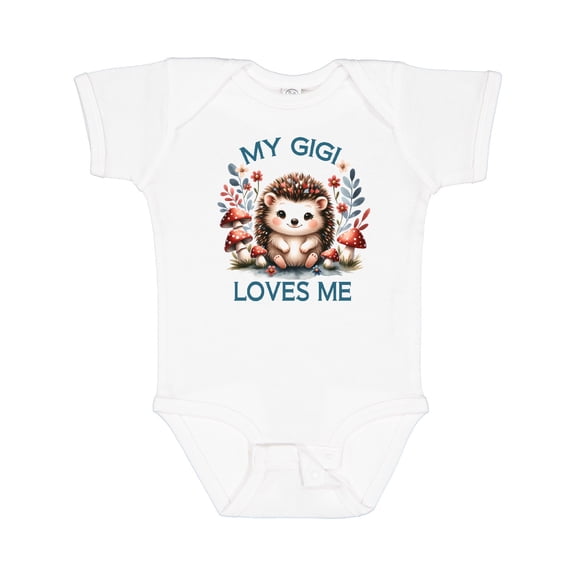Inktastic My Gigi Loves Me Grandchild Hedgehog Girls Baby Bodysuit