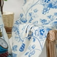 thumbnail image 2 of 2 Panels Floral Curtains Set, Farmhouse Curtain Back Tab Drapes for Living Room Bedroom Light Filtering Vintage Rod Pocket Curtains, 2 of 5