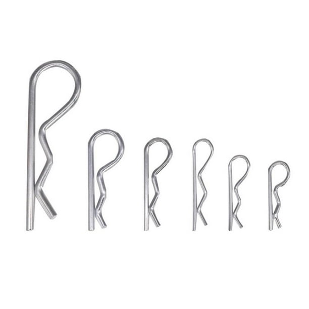 R Split Pin Spring Clips. Double Retaining Pins with Cardboard 