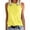 Yellow, variant on Tosmy Womens Tank Tops Ladies Solid Color Vest Sleeveless Summer T Shirt Crew Neck Top Fashion Outfits