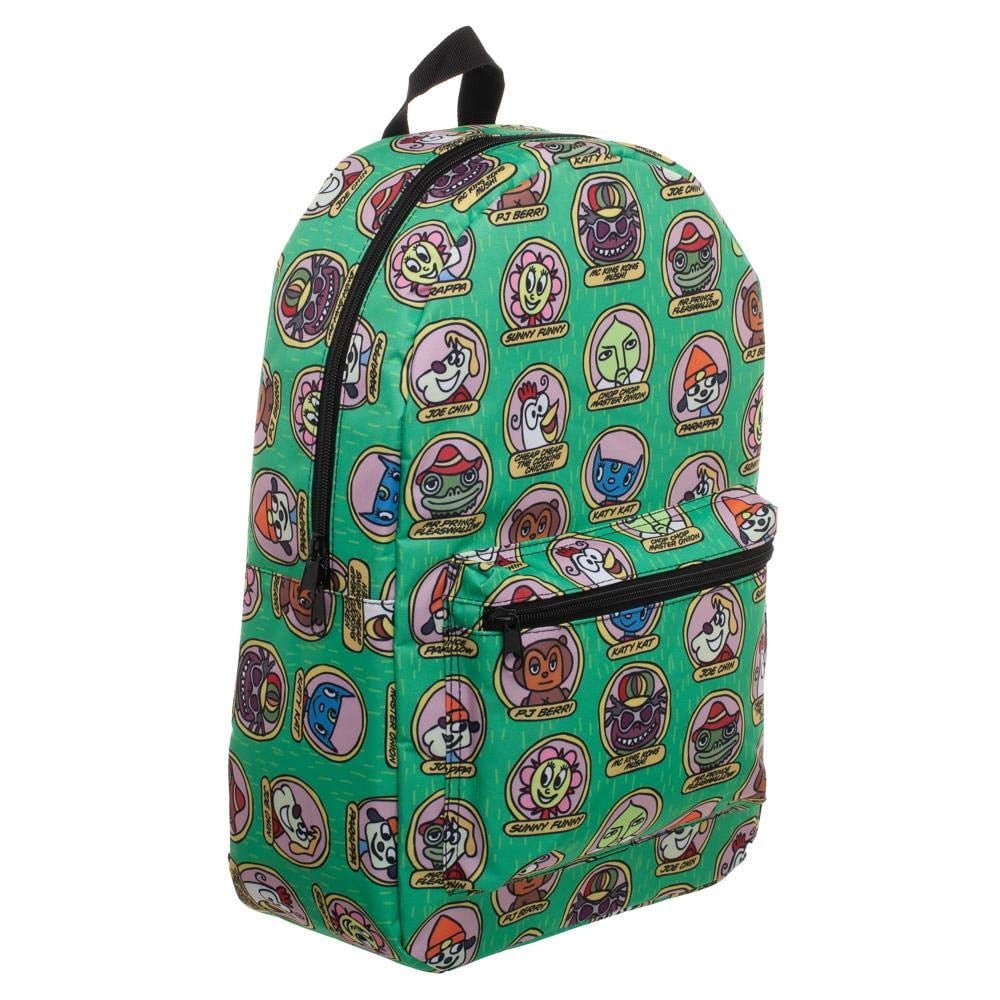 county fetch solely Pa Rappa the Rapper Game Parrapa Character Allover Print Sublimated Backpack  - Walmart.com