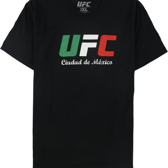 UFC Mens Ciudad de Mexico Graphic T-Shirt, Black, XX-Large