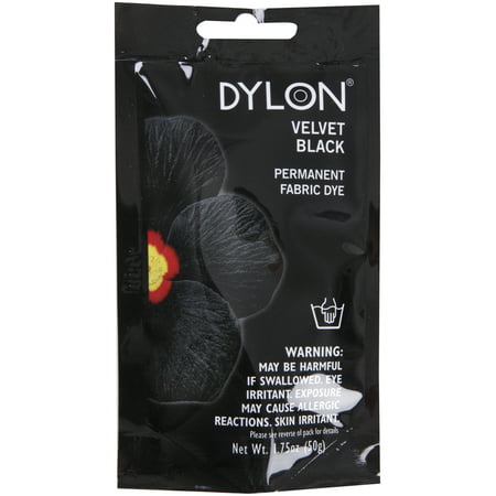 Dylon Velvet Black Permanent Fabric Dye, 1.75 Oz.