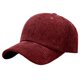 thumbnail image 1 of Gorra de béisbol unisex de pana - Textura suave, visera, correa ajustable - Informal/para actividades al aire libre, 1 of 8