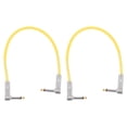 thumbnail image 2 of 2Pcs 12 Inch Guitar Jumper Cable 1/4 Inch Plug Guitar Effect Pedal Cable Copper Musical Instrument Cables for Guitars, 2 of 8