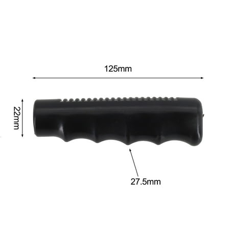 

2Pcs Wheelbarrow Rubber Handles Round Tubes Black Replacement Handles