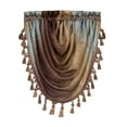 thumbnail image 3 of Achim Ombre Polyester Light Filtering Waterfall Valance, Chocolate, 46" x 42", 3 of 3