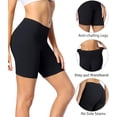 thumbnail image 2 of Pantalones cortos Wirarpa para niños, algodón, 2XL, negros, paquete de 4 unidades, 2 of 6