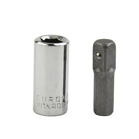 

Fule 1/4 Square Drive to 1/4 Hex Shank Impact Socket+1/4 Drill Socket Adapter