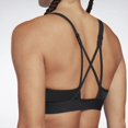 thumbnail image 3 of Reebok BLACK Women's Lux Strappy Sports Bra, US X-Small, 3 of 4