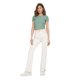 thumbnail image 3 of ONLY Camiseta de mujer - ONLEMMA SHORT TOP, cuello redondo, cropped, acanalada, lisa Verde claro XS (X-Small), 3 of 6
