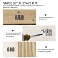 thumbnail image 4 of YOCWO Headboard for Queen Size Bed with Charging Station, Fluted Grooved Panel Head Board with Rounded Corners, Oak, Headboard Only(Bed Frame Not Included), 4 of 10