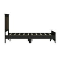 thumbnail image 6 of FFZ 4-Pieces Bedroom Sets Queen Size Farmhouse Platform Bed Storage Nightstand Dresser Black, 6 of 14