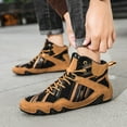 thumbnail image 2 of HXWCHs Vogany Men's Ankle Boots Ergonomic Orthopedic Barefoot Shoes Breathable Winter On Low Heel 11 Brown, 2 of 8
