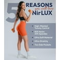 thumbnail image 4 of Nirlux Womens Biker Shorts With Pockets-Yoga Shorts For Women Regular & Plus Size For Gym & Yoga Size 8, 6" Inseam, Tangerine Tango, 4 of 6