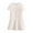 White, variant on Sakmal Dresses for Women 2024 Pink Crew Neck Mid-Length Solid Short Sleeve Button Down Shirt Dress