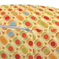 thumbnail image 3 of Abstract Pouf Cover with Zipper, Repeating Pattern Colorful Big Little Polka Dots Circles Diagonal Striped Design, Soft Decorative Fabric Unstuffed Case, 30" W X 17.3" L, Multicolor, by Ambesonne, 3 of 5