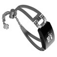 thumbnail image 4 of Correa de reloj Pulsera de diamantes de imitación de acero inoxidable Cadena hueca en forma de D Reemplazo de la correa de muñeca para Fitbit Inspire HR Inevent EL001131-00B, 4 of 7