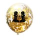 thumbnail image 4 of FELTECHELECTR 15 globos de la constelación de Géminis con lentejuelas, ideales para bodas, cumpleaños (5 unidades en negro, dorado y transparente)., 4 of 6
