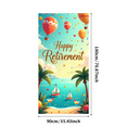 thumbnail image 3 of Beach Themed Happy Retirement Backdrop Banner Party Decorations for Retirement Parties Photography Props Retirement Celebrations, 3 of 4