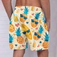 thumbnail image 4 of Aueoeo Funny Graphic Printed Short For Men Hawaiian Beach Shorts Plus Size Quick Dry Elastic Waist Drawstring Shorts With Pockets 5X-L, 4 of 8