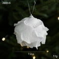 thumbnail image 2 of Christmas Ball Ornaments White Shatterproof Clear Large Plastic Christmas Tree Decoration, Delicate Hanging Ornaments for Xmas Party, Wedding, Holiday and Home Decor(80mm/3.14"),1Pcs, 2 of 8