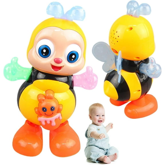 Dancing Bee Toy Little Bee By Bee Toy with Music Dancing Bee with Lights, DELESYS Fun Toy for Babies Age 6-12 Months,Toddlers Toy and Kids 1-2-3-4-5 Years Old