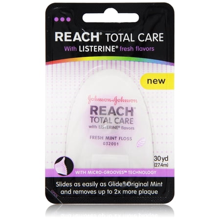 REACH Total Care Floss with Listerine 30 yds