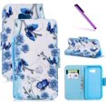 thumbnail image 1 of Galaxy A5 2017 Case,A5 2017 Case,LEECOCO Fancy Print Floral Wallet Case with Card/Cash Slots [Kickstand] PU Leather, 1 of 5