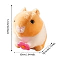 thumbnail image 2 of Stuffed Animals Bunny Toys Stuffed Animals Easter Decorations Bunny Rabbit Toys Soft Cartoon Rabbit Hamster Doll With Wagging Tail Interactive Toy For Children Present, 2 of 8