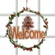 thumbnail image 5 of Christmas Welcome Wreath Pendant Wood Reusable Christmas Door Decorations With Red Bow Front Door Hanger Christmas Wreath, 5 of 5