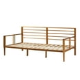 thumbnail image 4 of Walker Edison Mid-Century Miller Solid Wood Spindle Daybed, Caramel, 4 of 12